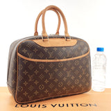 LOUIS VUITTON Handbag M47270 Deauville Monogram canvas/Leather Brown Women Used