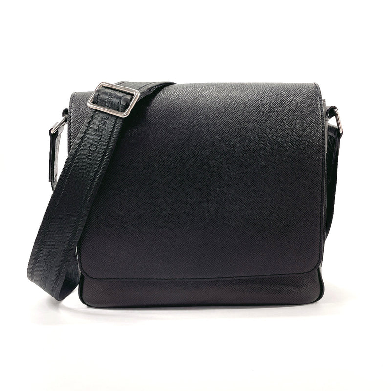 Louis Vuitton Dark Brown Taiga Leather Roman PM Bag For Sale at
