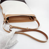 BALLY Shoulder Bag canvas/leather white white unisex Used