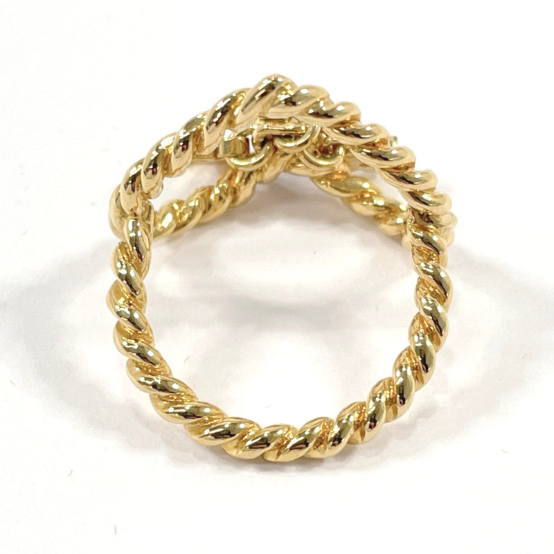 LOUIS VUITTON Ring M65854 Berg Sweet Monogram In My Heart Ring metal #9.5(JP Size) gold Women Used