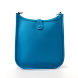 HERMES Shoulder Bag Evelyn TPM Taurillon Clemence blue blue ZCarved seal Women New