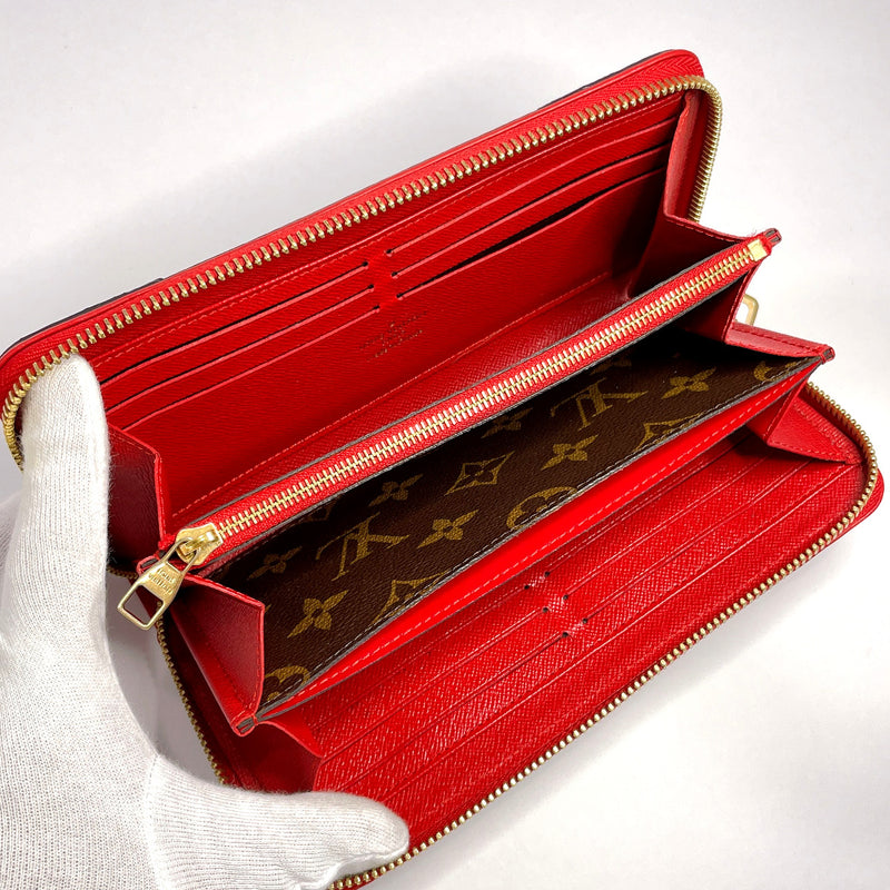 Louis Vuitton Zippy Wallet, Brown / Red