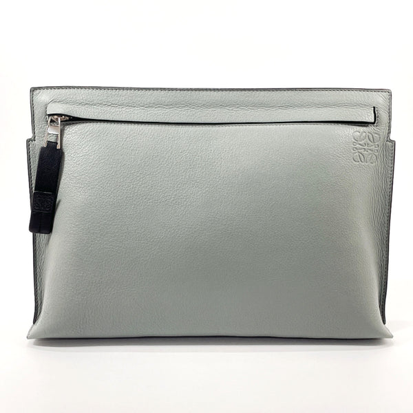 LOEWE Clutch bag 5221821 anagram leather gray gray unisex Used