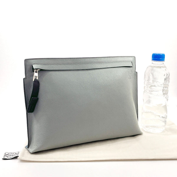 LOEWE Clutch bag 5221821 anagram leather gray gray unisex Used
