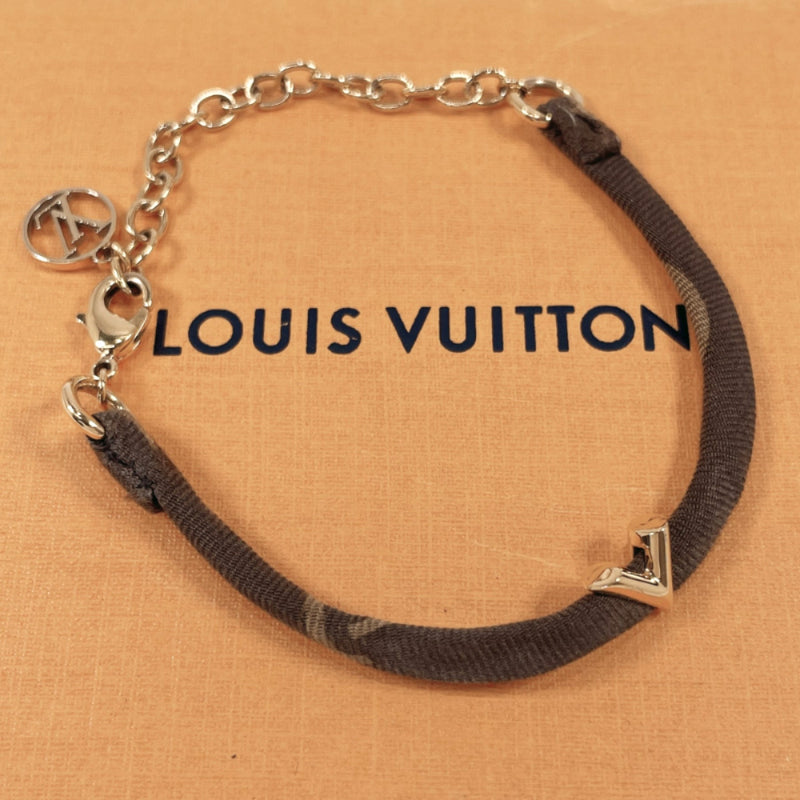LOUIS VUITTON bracelet M68410 silk Brown Women Used