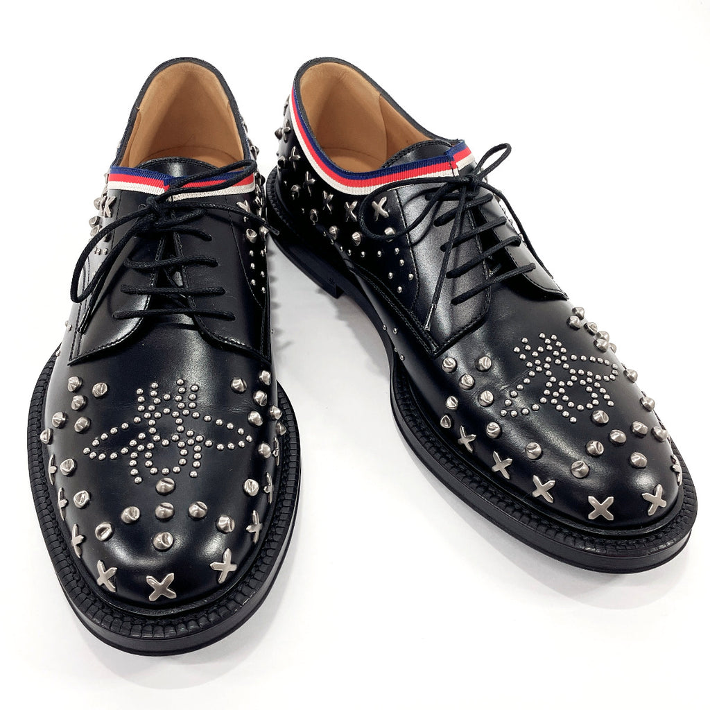 GUCCI Dress shoes 472751 Studs Sherry line leather Black mens Used