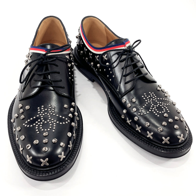 GUCCI Dress shoes 472751 Studs Sherry line leather Black mens Used –
