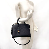 LOUIS VUITTON Handbag M58916 Petit Palais PM Monogram Empreinte/Monogram Giant Black Black Women Used