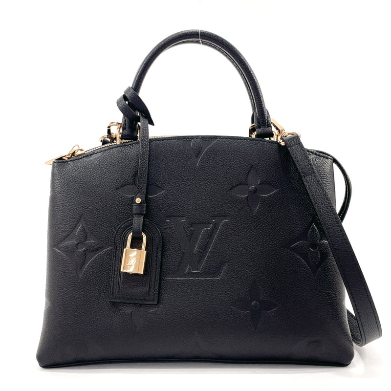 LOUIS VUITTON Handbag M58916 Petit Palais PM Monogram Empreinte/Monogram Giant Black Black Women Used