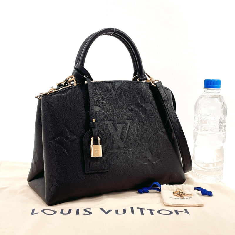 LOUIS VUITTON Handbag M58916 Petit Palais PM Monogram Empreinte/Monogram Giant Black Black Women Used