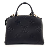 LOUIS VUITTON Handbag M58916 Petit Palais PM Monogram Empreinte/Monogram Giant Black Black Women Used