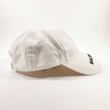 BALENCIAGA cap 531588 Logo baseball cap cotton white unisex New