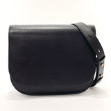 Gianni Versace Shoulder Bag leather Black Women Used