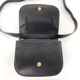 Gianni Versace Shoulder Bag leather Black Women Used