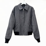 LOUIS VUITTON Blouson jumper wool/polyester gray mens Used