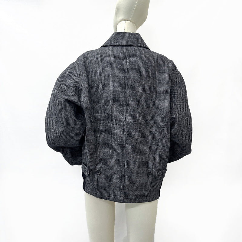 LOUIS VUITTON Blouson jumper wool/polyester gray mens Used