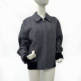 LOUIS VUITTON Blouson jumper wool/polyester gray mens Used