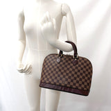 LOUIS VUITTON Handbag N51131 Alma PM Damier canvas Brown Women Used