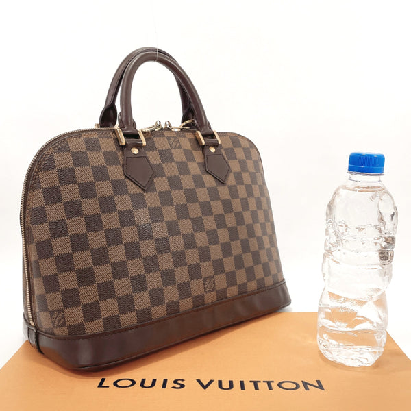 Louis Vuitton Sac Plat M51140 Brown Damier Ebene Canvas Shopping Tote Bag Preowned