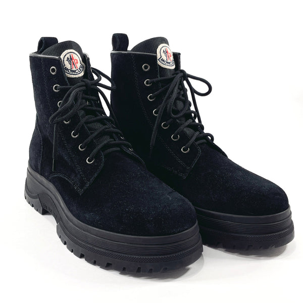 MONCLER boots 1041100 ULYSSE SCARPA Lace up boots Suede Black mens Used