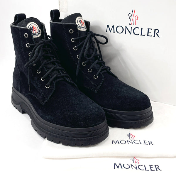 MONCLER boots 1041100 ULYSSE SCARPA Lace up boots Suede Black mens Used