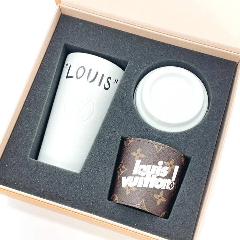 UNUSED LOUIS VUITTON GI0653 interior mug Monogram Cup Louie With