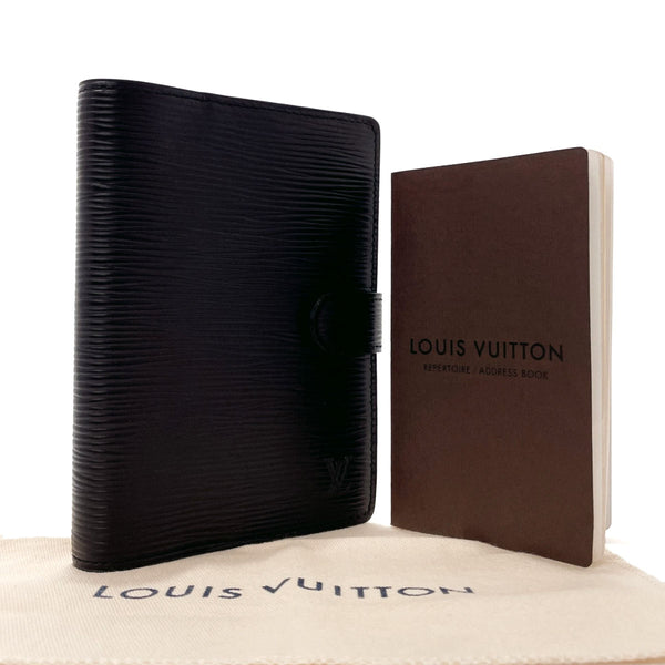 LOUIS VUITTON Notebook cover R20052 Agenda PM Epi Leather Black Black unisex Used