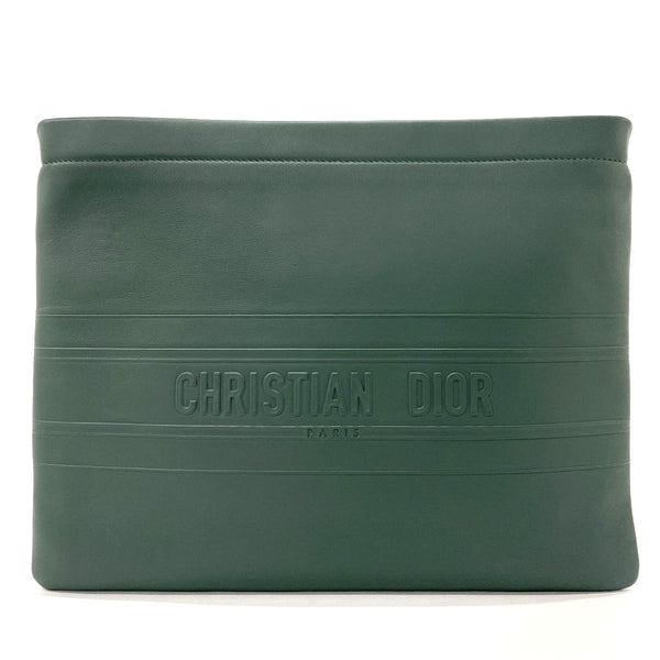 Dior Clutch bag leather green unisex Used