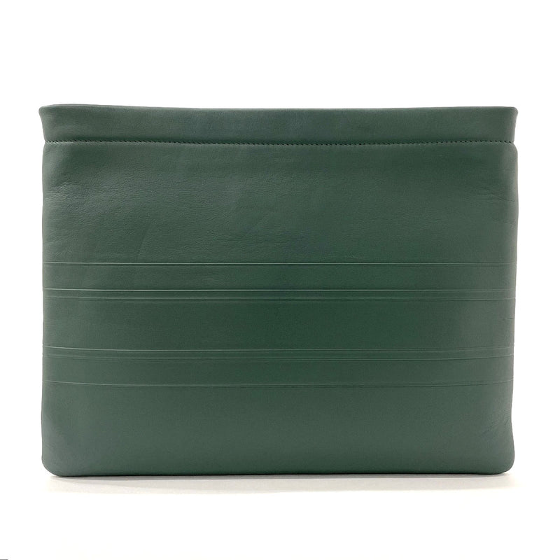 Dior Clutch bag leather green unisex Used