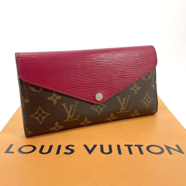 LOUIS VUITTON purse M60498 Portefeuille Marie Luron Monogram canvas/Epi Leather Brown Brown Women Used
