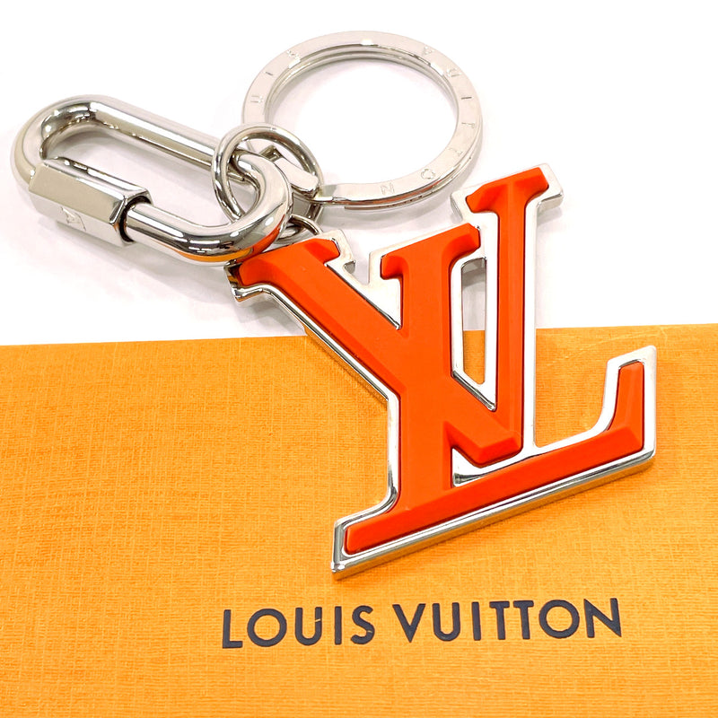 silver louis-vuitton key chain