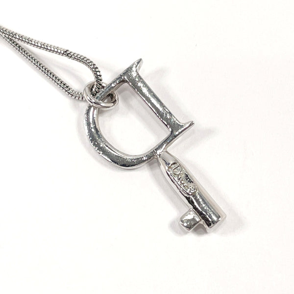 Dior Necklace Key metal Silver Women Used
