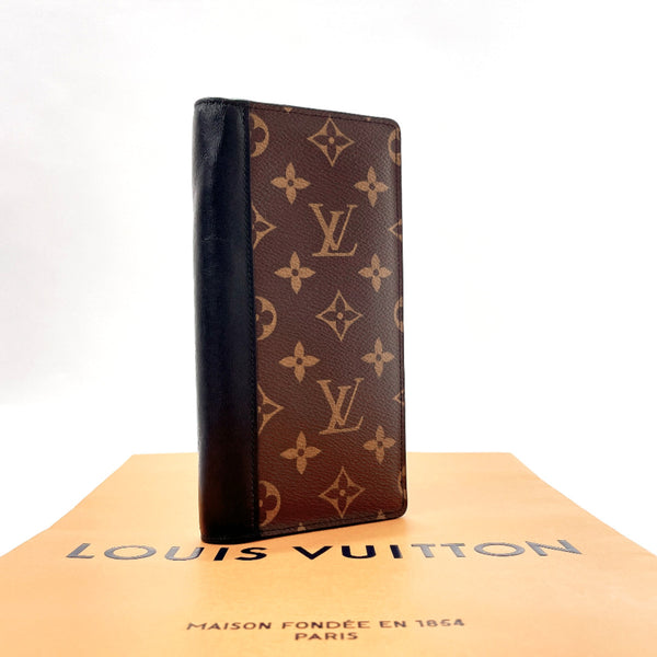 LOUIS VUITTON purse M69410 Portefeuille Braza Monogram macacer Brown Brown mens Used