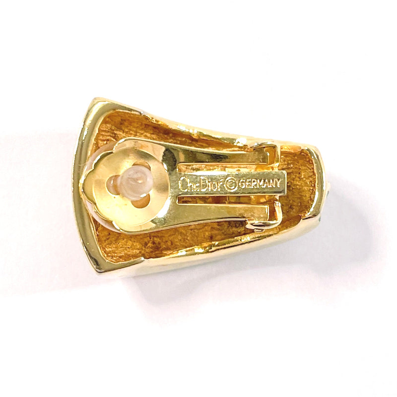 Christian Dior Earring vintage metal/Rhinestone gold gold Women Used