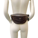 COACH Waist bag F48740 bam bag Signature PVC/leather Brown unisex Used