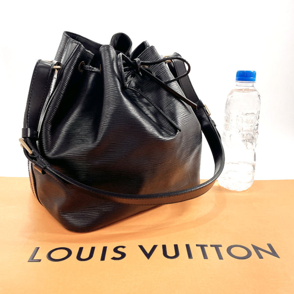 LOUIS VUITTON Shoulder Bag M59012 Petit Noe Epi Leather Black Black Women Used