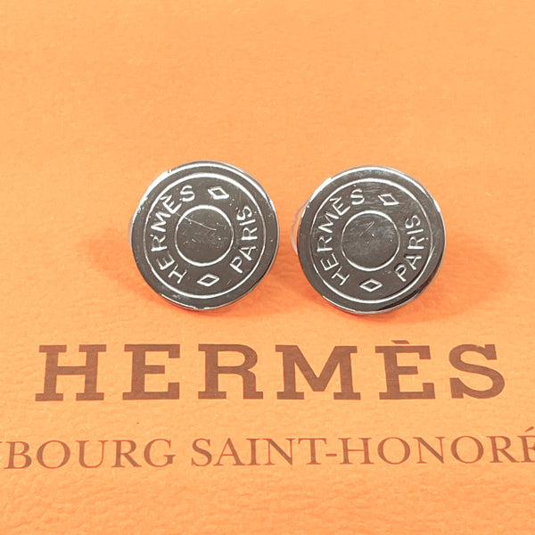 HERMES Earring Serie metal Silver Women Used