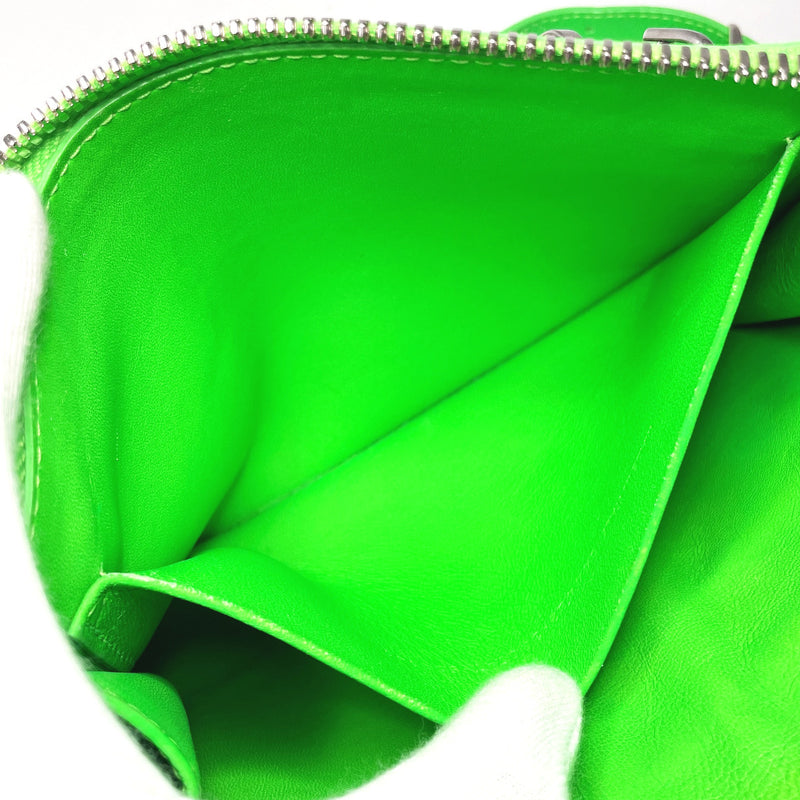 BALENCIAGA Shoulder Bag 644482 neoclassic city with strap small pouch leather green Women Used