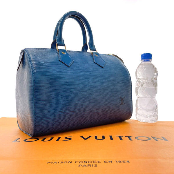 LOUIS VUITTON Handbag M43015 Speedy 25 Epi Leather blue blue Women Used