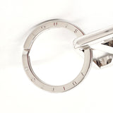 LOUIS VUITTON key ring M61000  initial frame LV logo metal Silver unisex Used