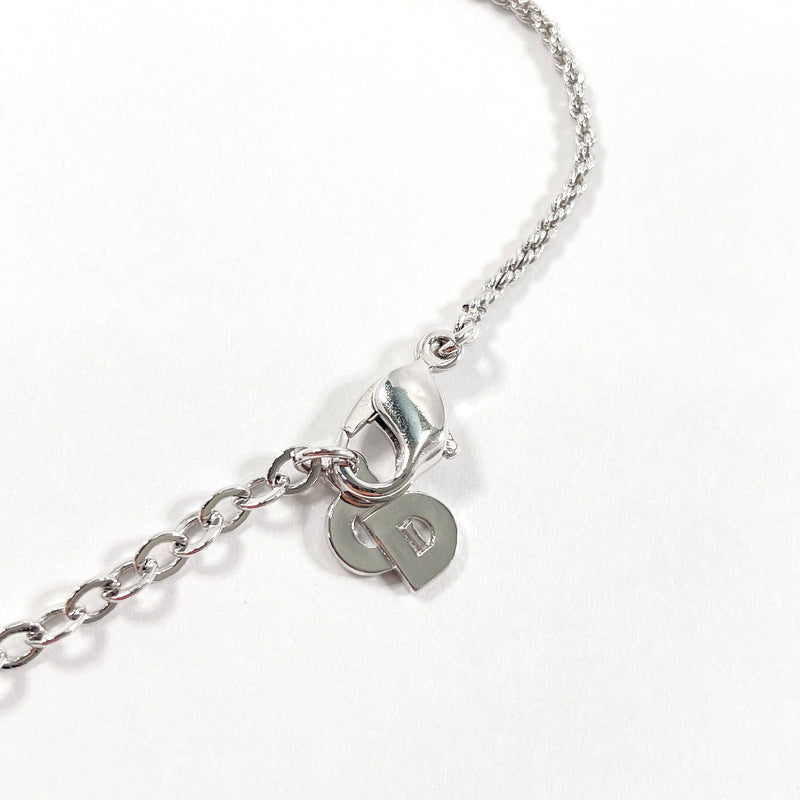 Christian Dior Necklace metal/Rhinestone Silver Silver Women Used