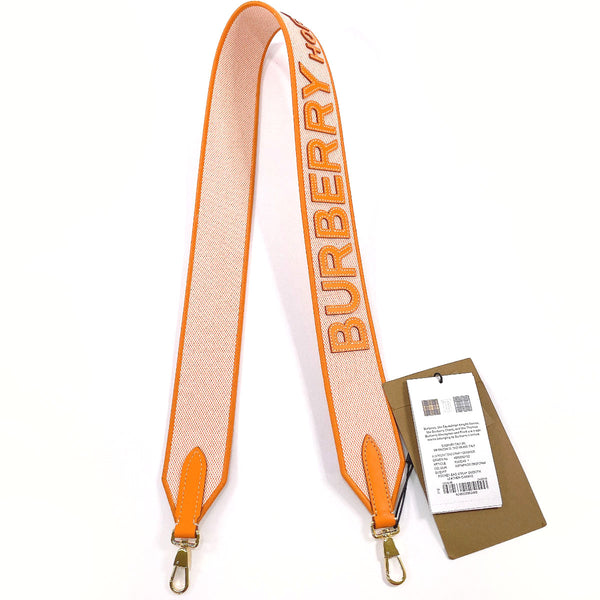 BURBERRY Shoulder strap 80432431 pocket bag strap cotton/leather Orange unisex New