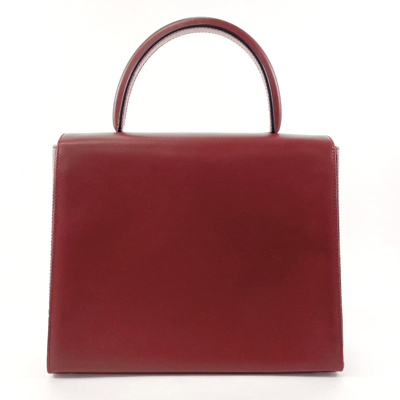 CARTIER Handbag Must Line leather Bordeaux Women Used