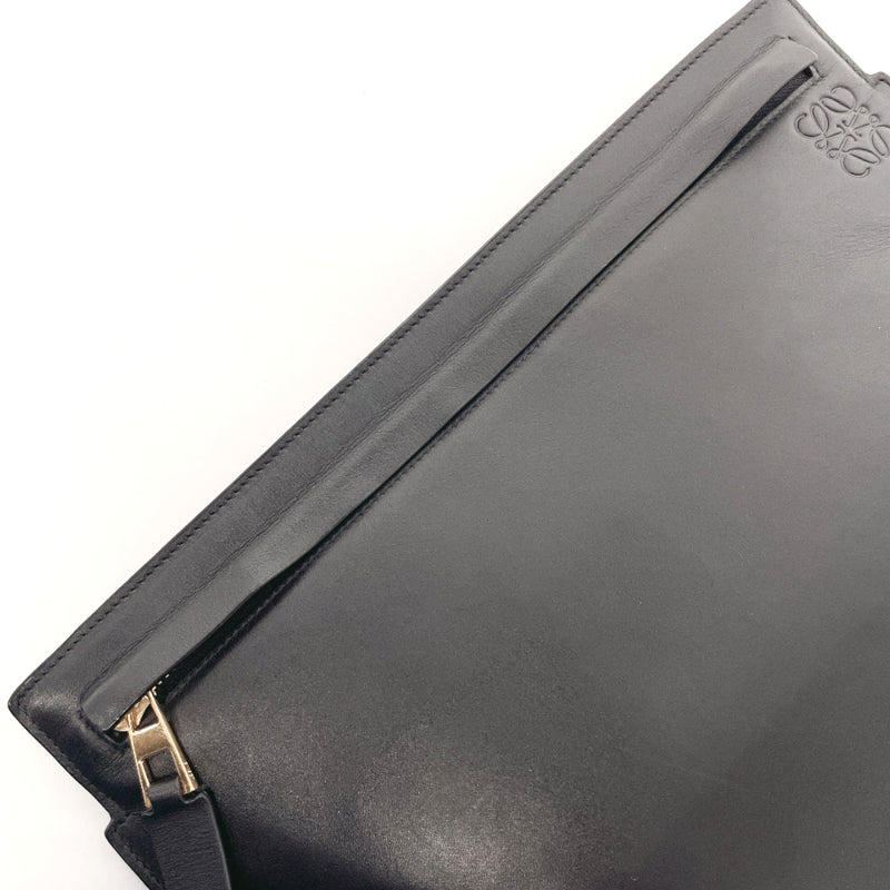 LOEWE Shoulder Bag 126.57.R77 T pouch 2WAY leather Black Women Used