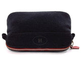 HERMES Pouch Bolide pouch 20 wool Black unisex Used