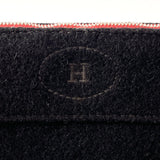 HERMES Pouch Bolide pouch 20 wool Black unisex Used
