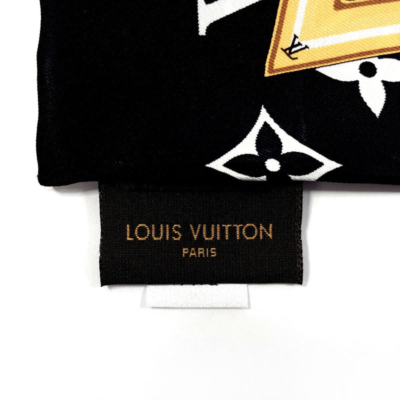 LOUIS VUITTON scarf M78656 Bando Monogram Confidential silk Black Black Women Used
