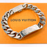 LOUIS VUITTON bracelet M00270 Chainbracelet Monogram metal Silver mens Used