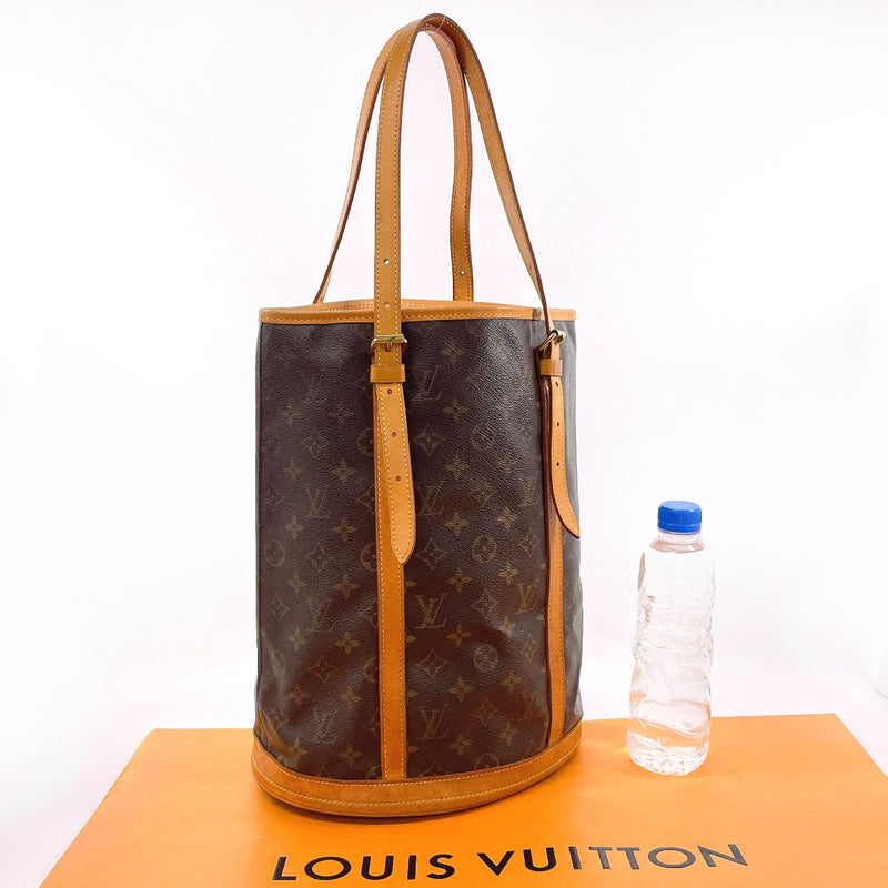 LOUIS VUITTON Tote Bag M42236 Bucket GM Monogram canvas/Leather Brown Women Used