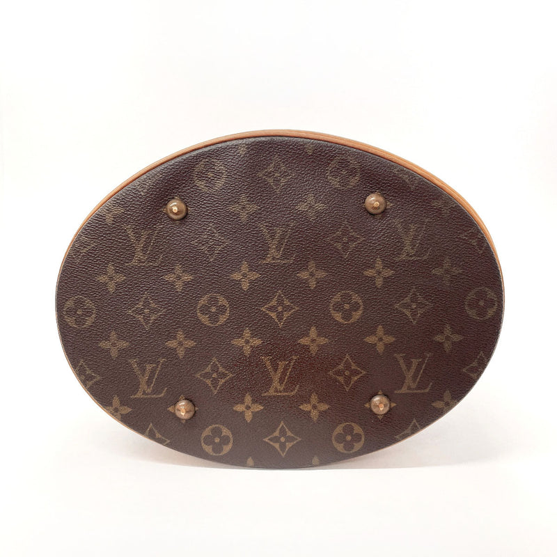 LOUIS VUITTON Tote Bag M42236 Bucket GM Monogram canvas/Leather Brown Women Used